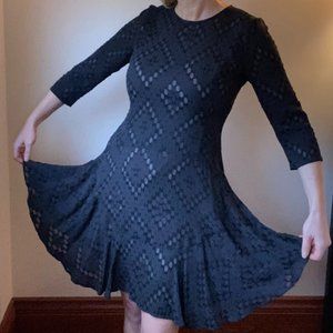 Elegant black and sheer Donna Morgan dress Size 4